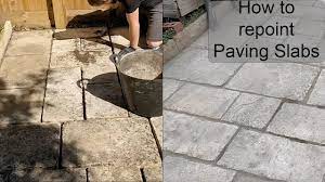 how to repoint paving slabs you