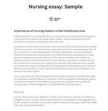 what is nursing essay definition and