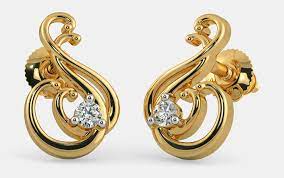 latest indian gold stud earring designs