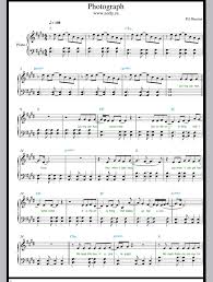 Hallelujah (klavier begleitung + gesang). Piano Sheet Music Photograph Ed Sheeran Piano Sheet