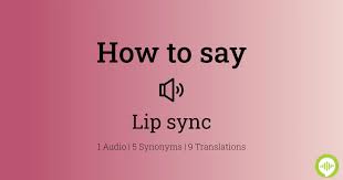 how to ounce lip sync