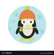 penguin icon app mobile royalty free