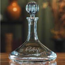 Full Lead Crystal Decanter With Round