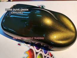 2k Car Paint Dark Olive Green