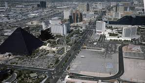 aerial view of las vegas nevada with