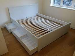 Ikea Brusali Double Bed With Under Bed