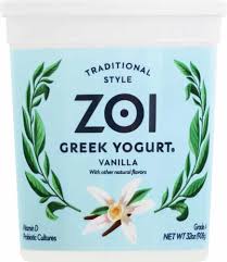 zoi vanilla greek yogurt 32 oz