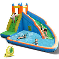 Deluxe inflatable water slide park. The Best Backyard Water Slides For Kids Fatherly