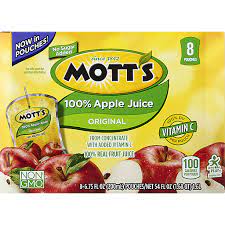 mott s 100 original apple juice 6 75