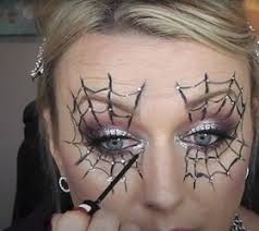how to do easy spider web face makeup