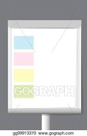 Vector Stock Flip Chart With Color Rectangle Moderation