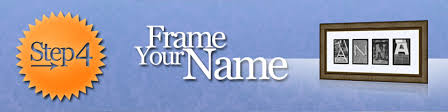 Frame Your Name Frames By Mails Custom Letter Art