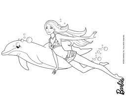 Barbie and a dolphin coloring page. Pin On Adult Coloring Pages