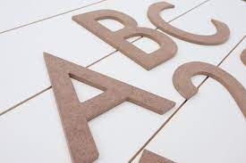 Wood Letters Alphabet Letters Uppercase