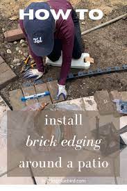 Install Brick Edging Around A Patio