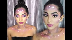 galaxy face makeup halloween theme