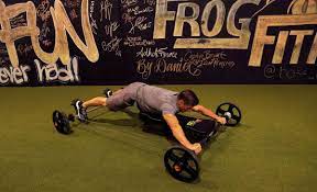 the frog jumps into the fitness game