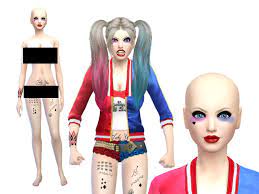 No matter which harley quinn outfit you choose, you're going to need a new hairstyle. Harley Quinn Skin Tone The Sims 4 Catalog