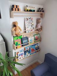 Nursery Bookshelf Natural Cedar Flip