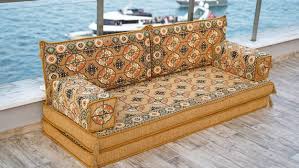Gold Floor Sofa Seating Set Arabic
