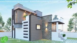 simple modern house front elevation