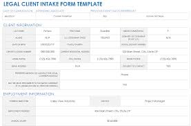 free client intake templates and forms