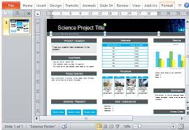 Science Project Presentation Template Science Fair Powerpoint
