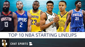 Projected lineup verified lineup members: Top 10 Nba Starting Lineups For The 2019 20 Season Youtube