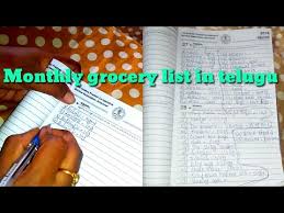 how to plan monthly grocery list in