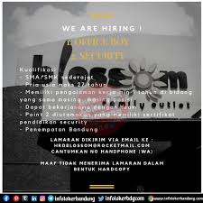 Sudah memiliki kartu tanda penduduk (ktp). Lowongan Kerja Blossom Family Outlet Bandung November 2020 Info Loker Bandung 2021