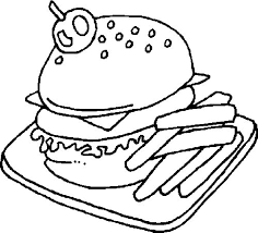 About kids eat in color. Junk Food Coloring Pages Coloring Home