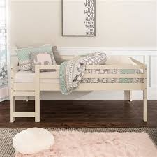 solid wood low loft bed white lowe