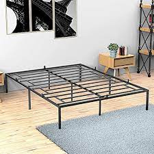 Queen Metal Platform Bed Frame With
