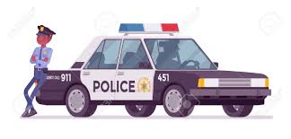 Comment dessiner une voiture de police en service. Police Officer Standing At The Police Car In Cartoon Style Illustration Royalty Free Cliparts Vectors And Stock Illustration Image 88371766