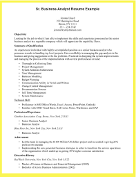 Sample Resume For A Business Analyst