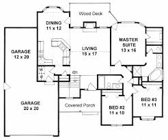 Plan 1420 3 Bedroom Ranch W Bay
