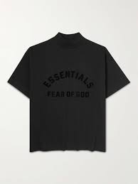 fear of essentials kids men logo appliquéd cotton jersey t shirt black age 4