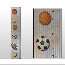 Growth Chart Basketball Baseball Football Soccer Ball Sports