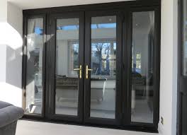 Black Woodgrain Upvc French Door