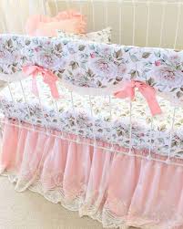 blush pink crib bedding baby girls