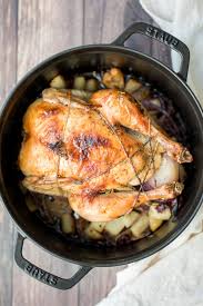 How long does it take to grill a whole chicken? Dutch Oven Whole Roast Chicken Ahead Of Thyme
