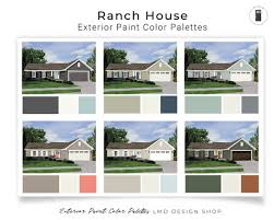 Exterior Paint Color Palette For Ranch