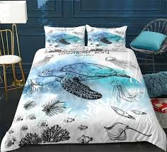 Sea Turtle With Jellyfish Bedding Set