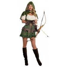 Robin Hood Costume Adult Female Halloween Fancy Dress