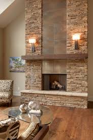 modern stone fireplace houzz