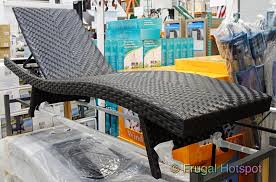 outdoor woven chaise lounge at costco