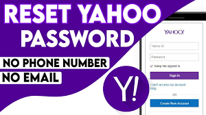how to recover yahoo pword without