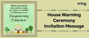 latest housewarming ceremony invitation