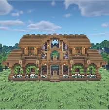Large Wood Mansion Minecraft Easy