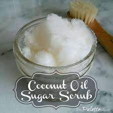 make your own coconut oil sugar scrub